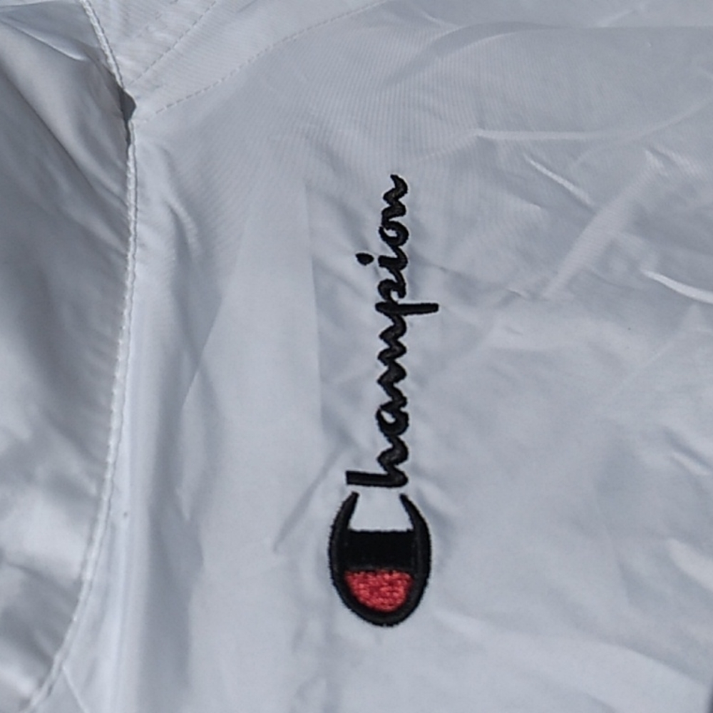 Nwt Champion White Nylon Jacket (XL) - Picture 10 of 12